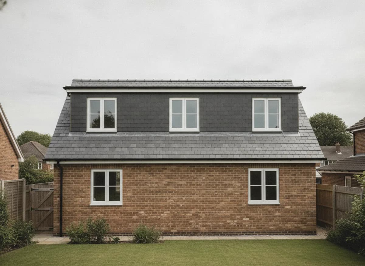 Rear dormer loft conversion on a brick semi detached house